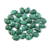 10x14mm Natural Malachite Pear Shape Loose Beads Jewelry Making