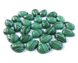 10x14mm Natural Malachite Pear Shape Loose Beads Jewelry Making