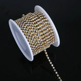 10 Yards/Roll Clear Crystal SS8 Rhinestone Chain DIY Beauty Accessories