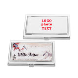 10 Year Anniversary Photo Business Card Holder for Husband