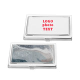 10 Year Anniversary Photo Business Card Holder for Husband