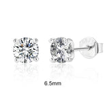 Moissanite Diamond Stud Earrings 925 Sterling Silver Wedding Jewelry