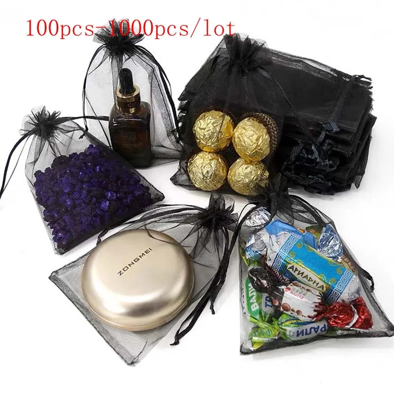 Organza Gift Bags Jewelry Bags Drawstring Package Bags