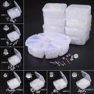Silicone Earring Back Stoppers Transparent Ear Plug