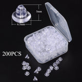 Silicone Earring Back Stoppers Transparent Ear Plug