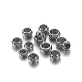 100/120pcs Stainless Steel Stopper Spacer Beads for DIY Jewelry Making