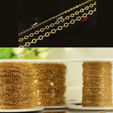 14K Filled Flat Cable Chain Necklace Jewelry Chain