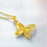 Filigree Butterfly Necklace Ring Set, Girlfriend Birthday Jewelry
