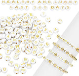 100/200/300/500PCs Acrylic Alphabet Letter Round Beads Jewelry Making