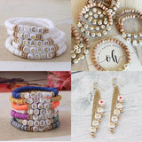100/200/300/500PCs Acrylic Alphabet Letter Round Beads Jewelry Making