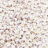 100/200/300/500PCs Acrylic Alphabet Letter Round Beads Jewelry Making