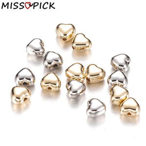 100/200/300pcs 6mm CCB Plated Love Heart Beads Spacer for DIY Jewelry Making