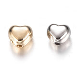100/200/300pcs 6mm CCB Plated Love Heart Beads Spacer for DIY Jewelry Making