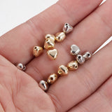 100/200/300pcs 6mm CCB Plated Love Heart Beads Spacer for DIY Jewelry Making