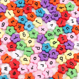 100/200/400Pcs Acrylic Flower Heart Beads for Jewelry Making