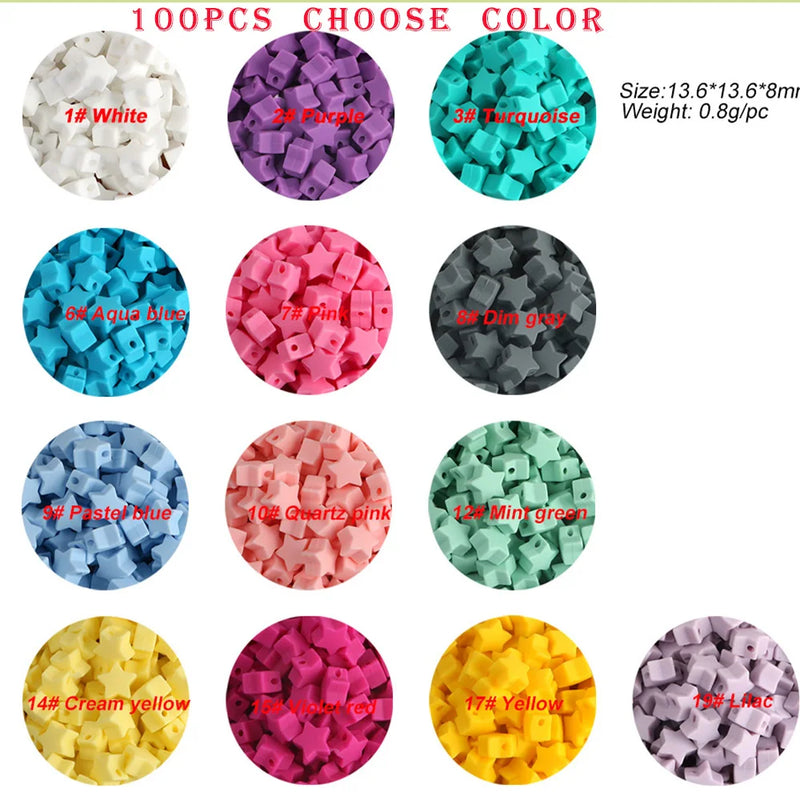 Silicone Teething Beads for Baby Pacifier Chain DIY
