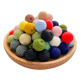 15mm Silicone Beads Teethers DIY Threaded Silica BPA Free Teething