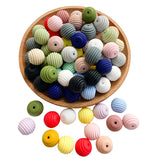 15mm Silicone Beads Teethers DIY Threaded Silica BPA Free Teething