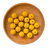 15mm Silicone Beads Teethers DIY Threaded Silica BPA Free Teething