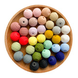 15mm Silicone Beads Teethers DIY Threaded Silica BPA Free Teething