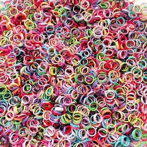 100/200/500pcs 8mm Candy Metal Jump Rings Split Double Ring DIY Necklace