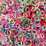 100/200/500pcs 8mm Candy Metal Jump Rings Split Double Ring DIY Necklace
