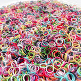 100/200/500pcs 8mm Candy Metal Jump Rings Split Double Ring DIY Necklace
