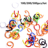 8mm Candy Mix Metal Jump Rings Split Ring Connectors