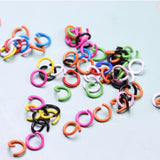 8mm Candy Mix Metal Jump Rings Split Ring Connectors