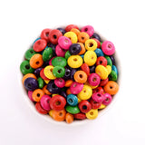 100/200/500pcs Natural Wood Beads 8 10mm Spacer Loose Beads for Jewelry