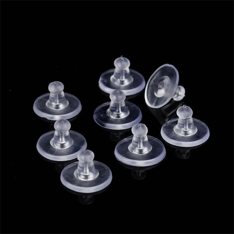 Silicone Earring Backing Replacement for DIY Stud Hook Earrings