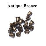 100-200PCS Earring Back Stopper Earnuts Stud Gold/Silver Earrings Clasp Nut Plug