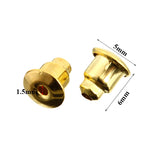 100-200PCS Earring Back Stopper Earnuts Stud Gold/Silver Earrings Clasp Nut Plug