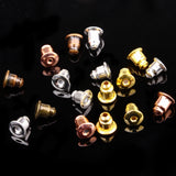 100-200PCS Earring Back Stopper Earnuts Stud Gold/Silver Earrings Clasp Nut Plug