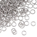 100-200Pcs Stainless Steel Split Rings Jump Rings for Jewelry Making