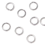 100-200Pcs Stainless Steel Split Rings Jump Rings for Jewelry Making