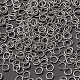100-200Pcs Stainless Steel Split Rings Jump Rings for Jewelry Making