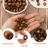 100-200Pcs Natural Wood Beads Big Hole Rondelle Wooden Spacer Beads Balls