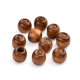 100-200Pcs Natural Wood Beads Big Hole Rondelle Wooden Spacer Beads Balls