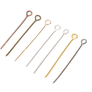 100-200 Pcs Nine Words Needle Pins Eye Pin Jewelry Findings