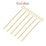 100-200 Pcs Nine Words Needle Pins Eye Pin Jewelry Findings