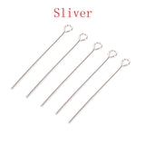 100-200 Pcs Nine Words Needle Pins Eye Pin Jewelry Findings