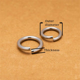 100-200Pcs Stainless Steel DIY Keychain Key Jump Ring
