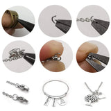100-200Pcs Stainless Steel DIY Keychain Key Jump Ring