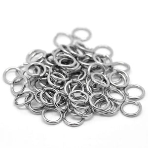 100-200Pcs Stainless Steel DIY Keychain Key Jump Ring