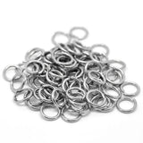 100-200Pcs Stainless Steel DIY Keychain Key Jump Ring