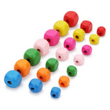 100-200pcs Mixed Wooden Beads for Jewelry Making DIY Bracelet Necklace