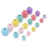 100-200pcs Mixed Wooden Beads for Jewelry Making DIY Bracelet Necklace