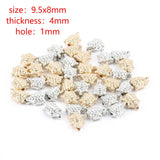 100/200pcs Tortoise Beads Spacer Beads 9.5x8mm Hole 1mm for DIY Jewelry Making