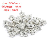 100/200pcs Tortoise Beads Spacer Beads 9.5x8mm Hole 1mm for DIY Jewelry Making